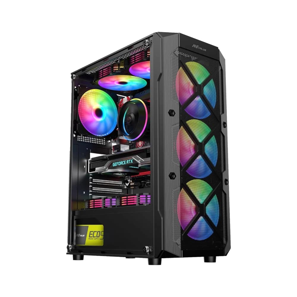 Ant Value Gaming Mid Tower Cabinet (Micro ATX, M-ATX, ITX) VM50