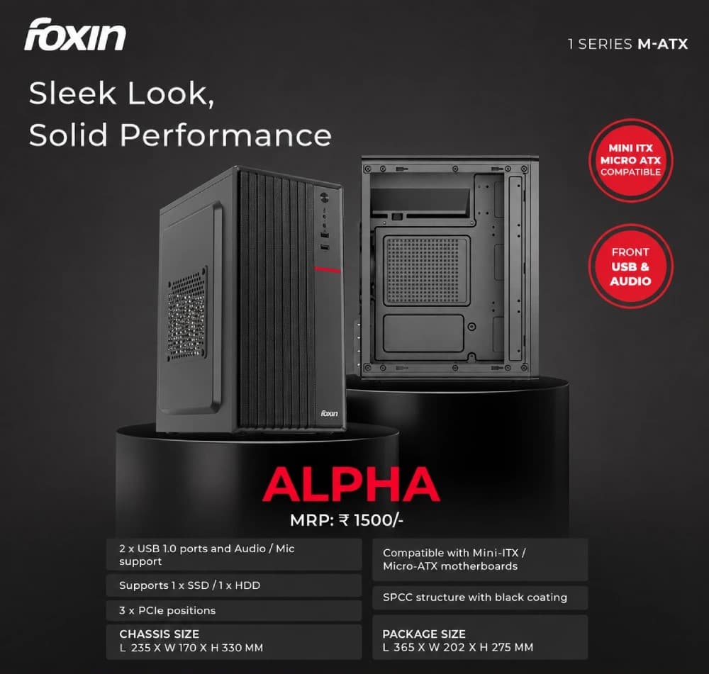 Foxin Cabinet without SMPS (ALPHA)