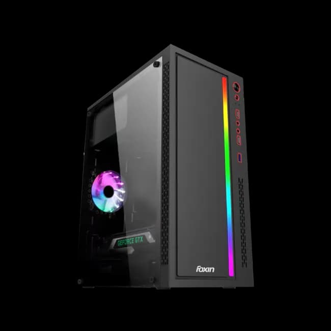 Foxin Gaming Cabinet without SMPS Pulse RGB