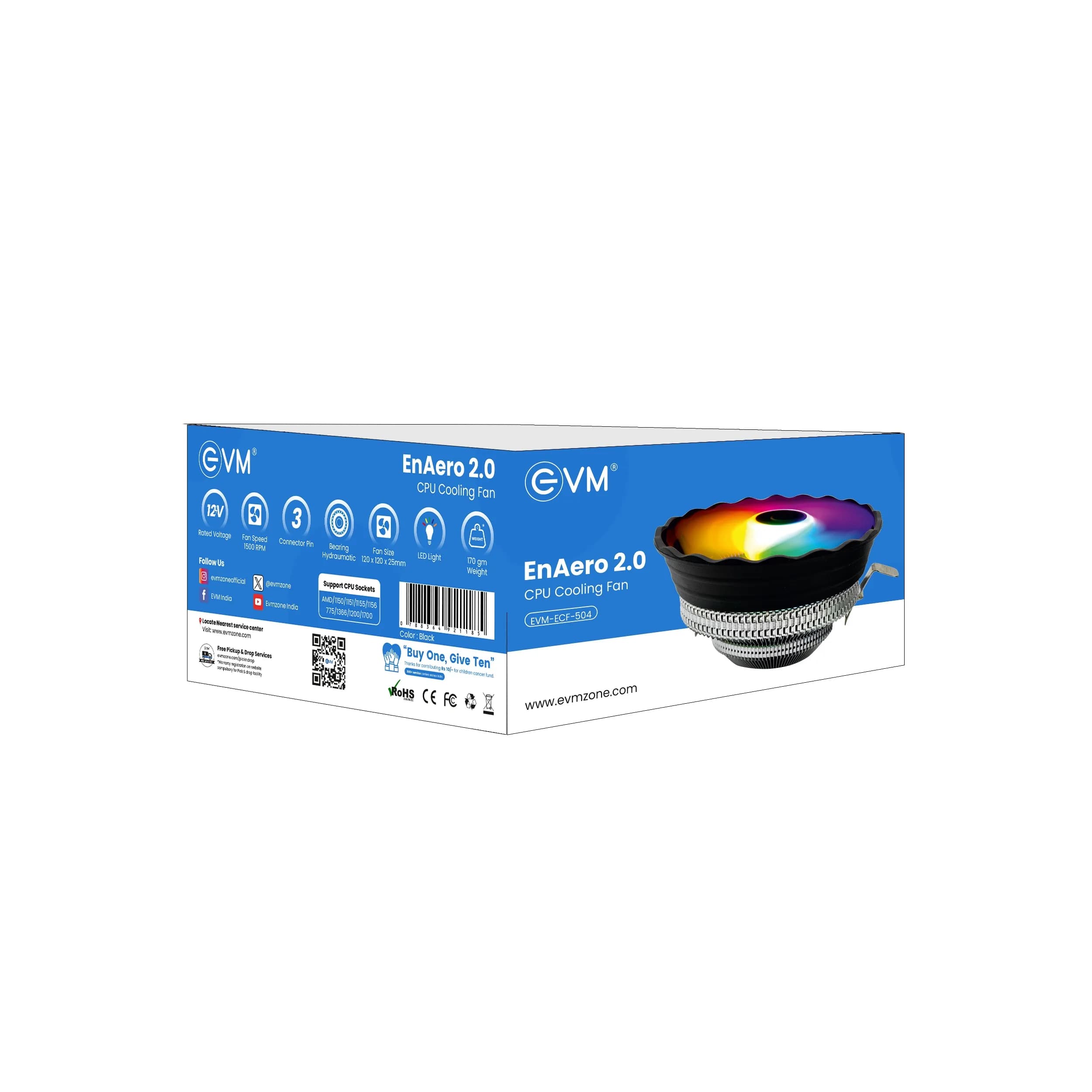 EVM EnAero 2.0 CPU Colling Fan (ECF-504)