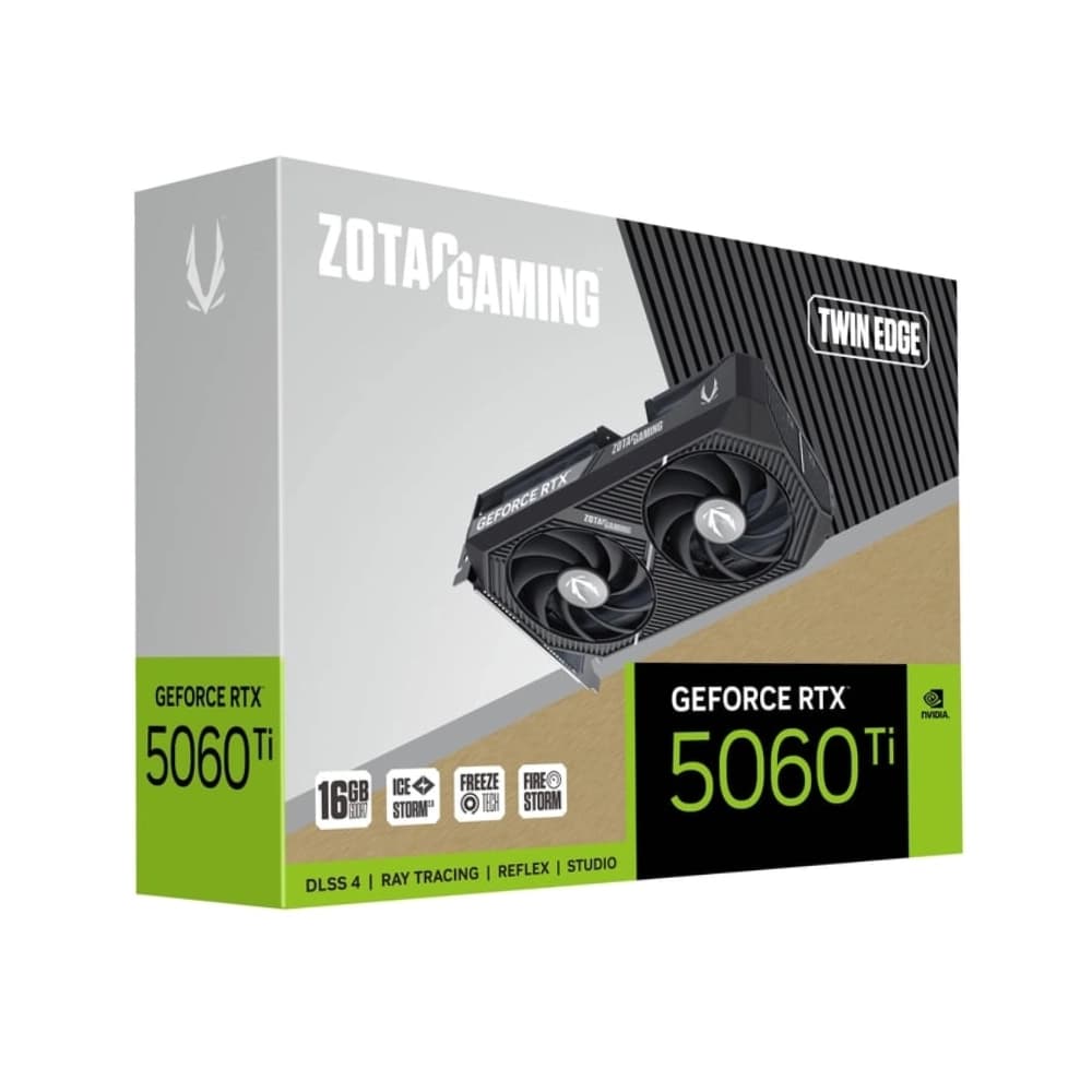 ZOTAC Nvidia Graphic Card RTX 5060 Ti 16GB DDR7 Gaming Twin Edge Dual Fan
