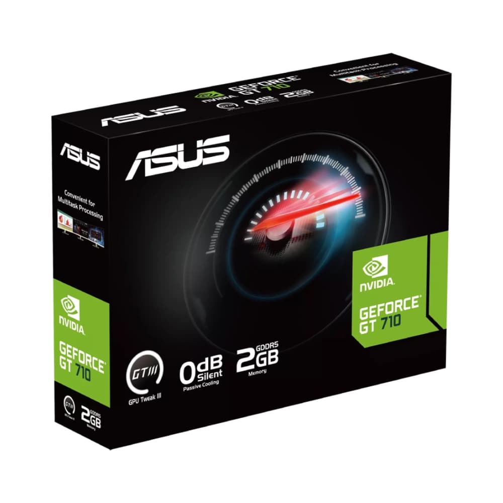 Asus Nvidia Graphic Card GT710 2GB DDR5 With HDMI, DVI, D-Sub Ports