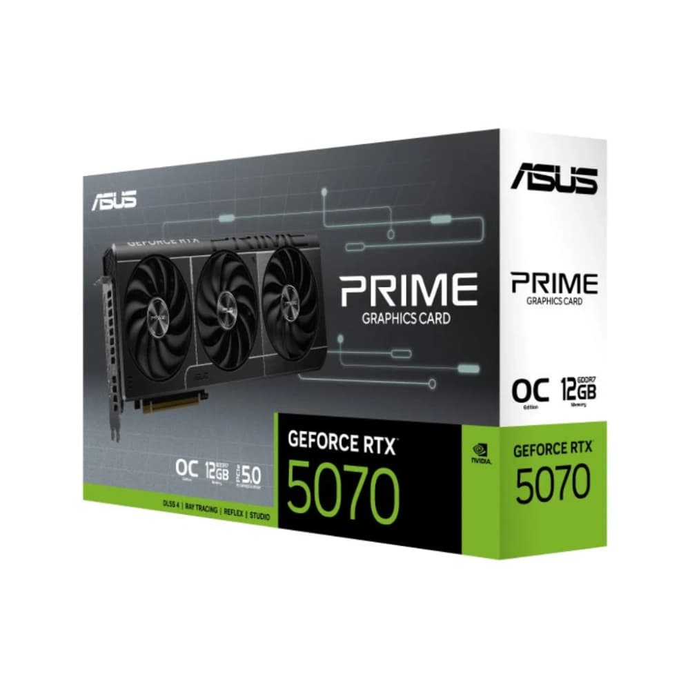 Asus Graphic Card Prime RTX 5070 12GB DDR7 OC Triple Fan