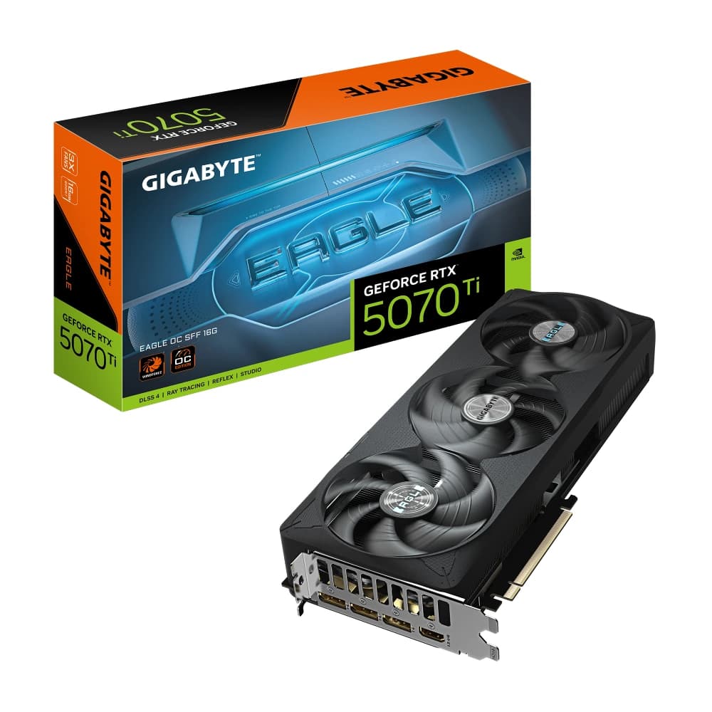 Gigabyte Nvidia Graphic Card RTX 5070 Ti 16GB DDR7 Eagle OC SFF Triple Fan