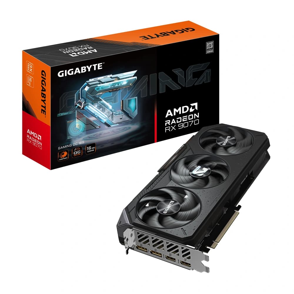 Gigabyte AMD Radeon Graphic Card RX 9070 16GB DDR6 Gaming OC Triple Fan