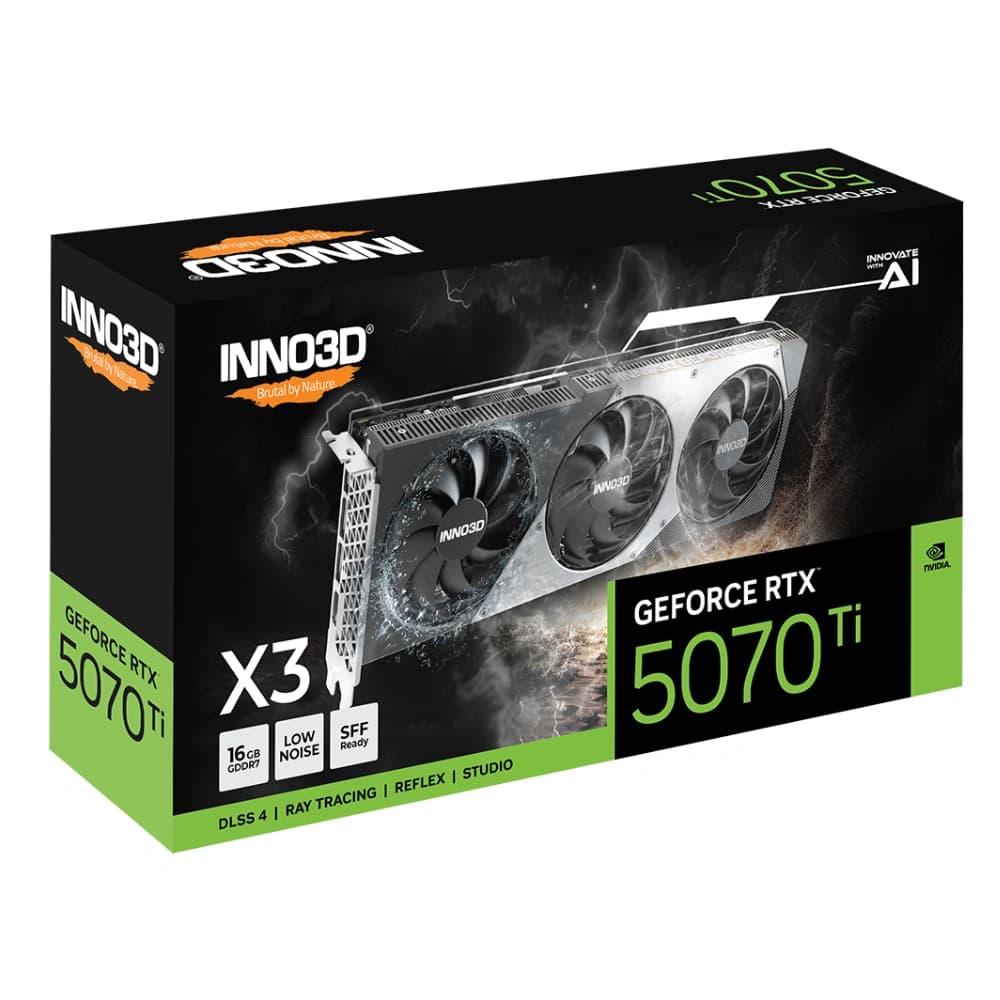 INNO3D Nvidia Graphic Card RTX 5070 Ti 16GB DDR7 X3 OC Triple Fan