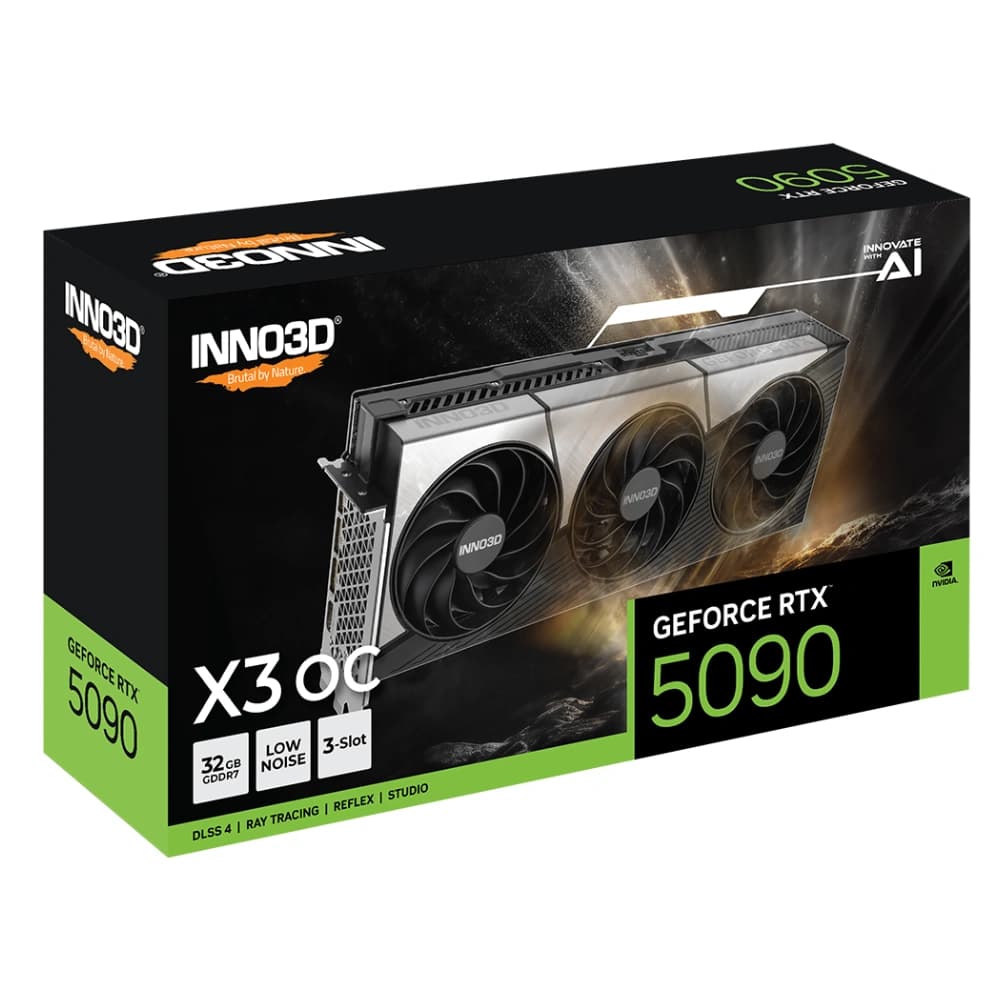 INNO3D Nvidia Graphic Card RTX 5090 32GB DDR7 X3 OC Triple Fan
