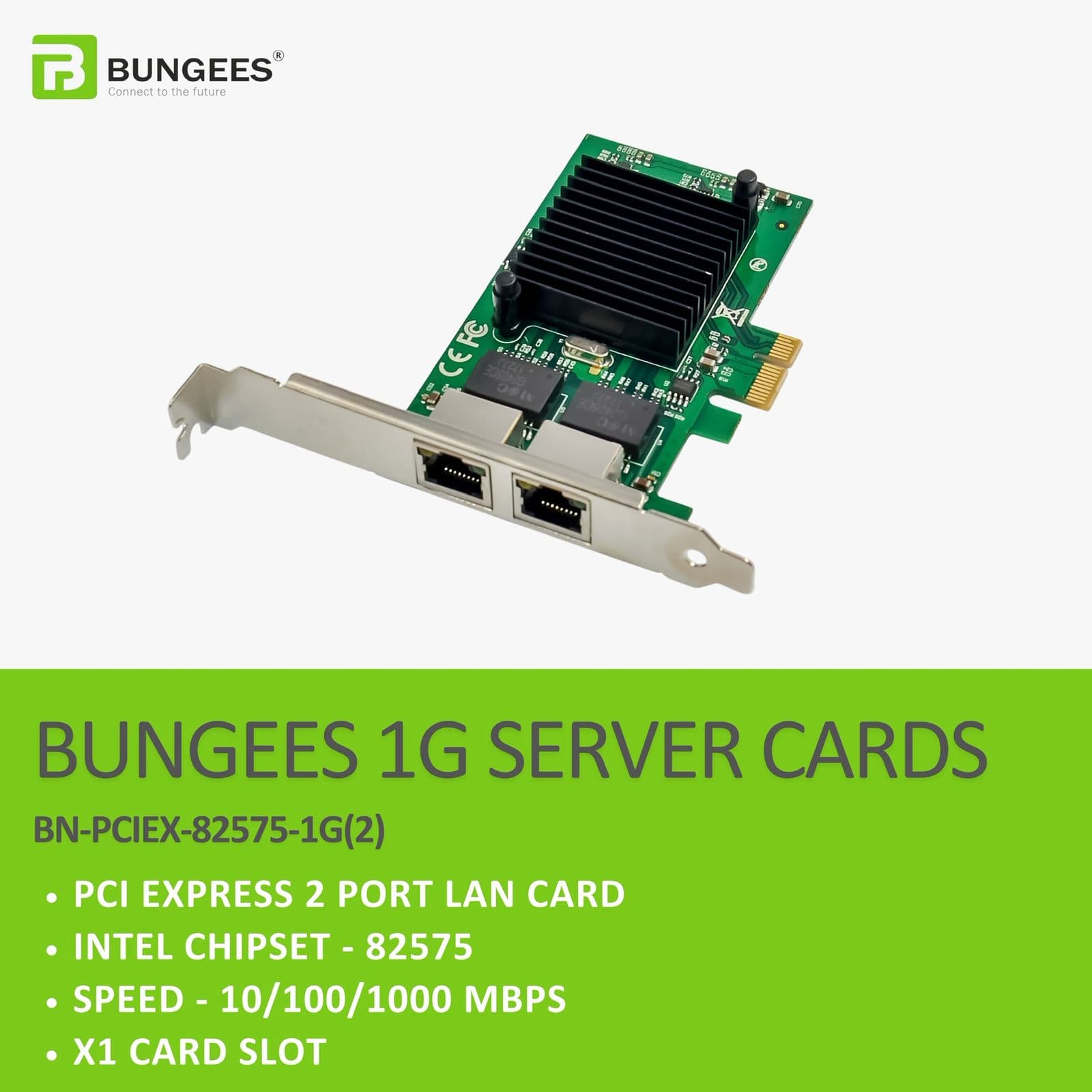 BUNGEES PCI EXPRESS X1 1G PORT LAN CARD