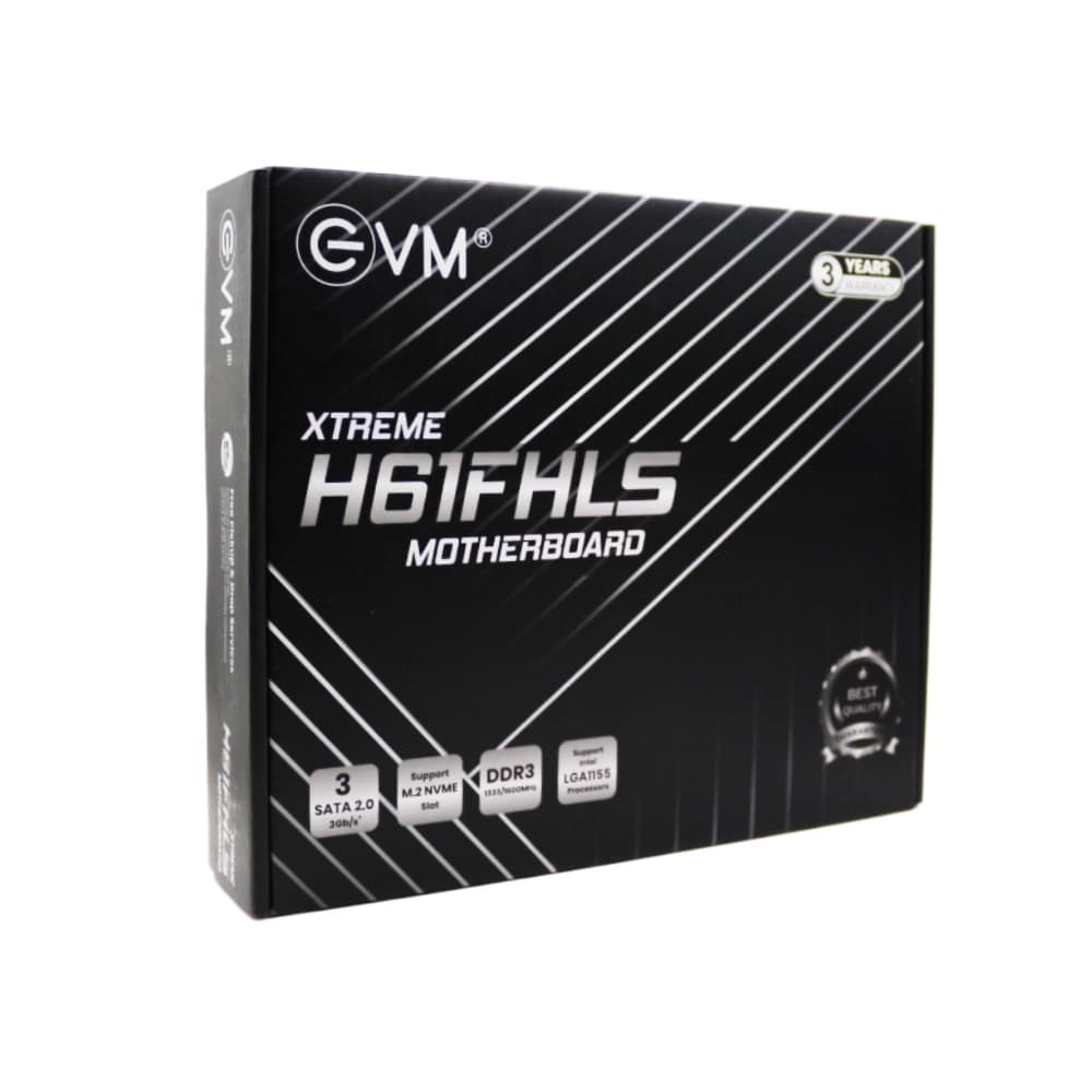 EVM H61FHLS DDR3 Motherboard For Intel 2nd | 3rd Gen With NVMe Slot