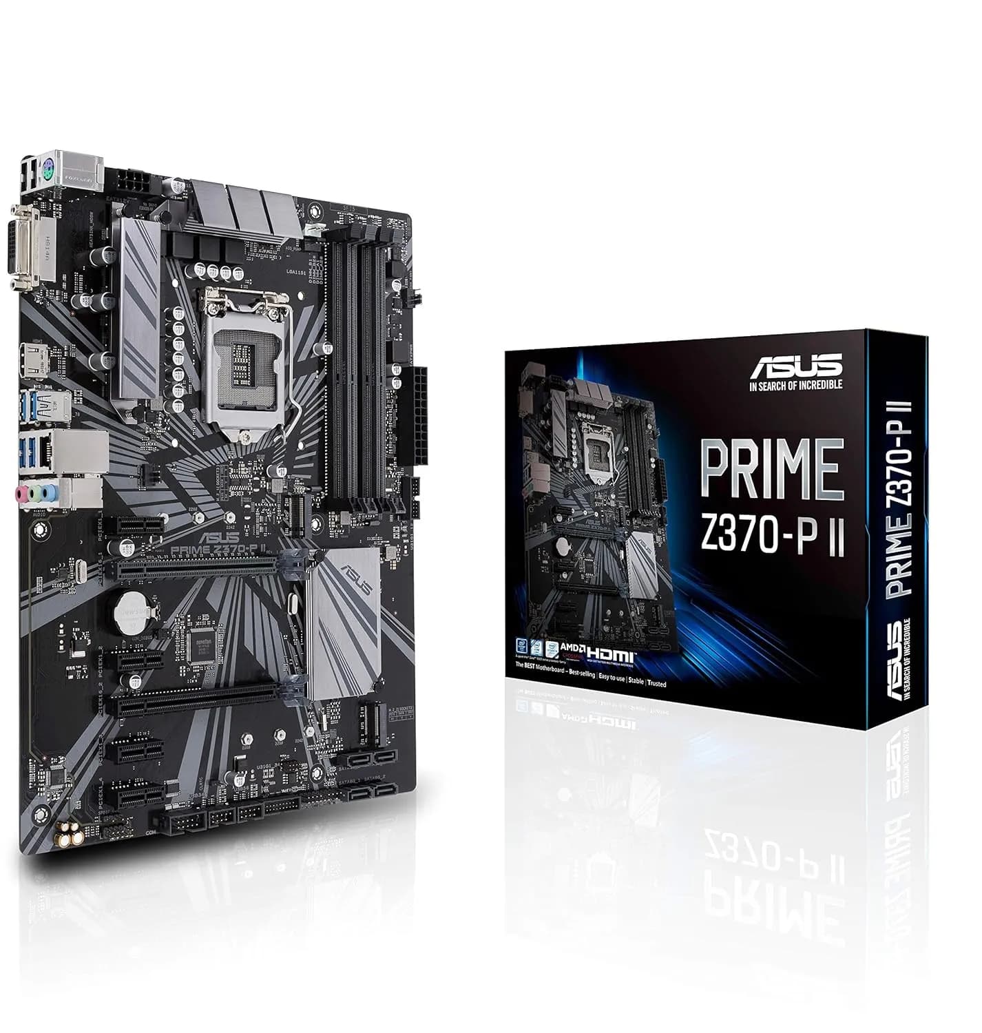 ASUS MOTHERBOARD PRIME Z370-P II DDR4 For Intel 8th | 9th Gen (Import)