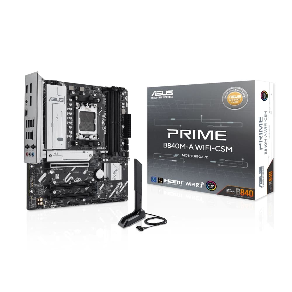 Asus Motherboard PRIME B840M-A WIFI-CSM DDR5 For AMD
