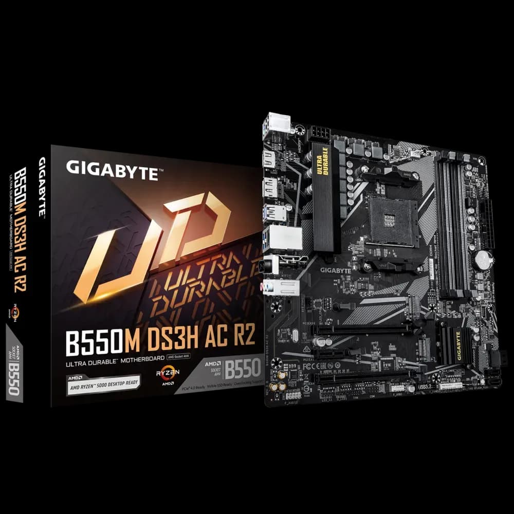 Gigabyte Motherboard B550M DS3H AC R2 DDR4 For AMD