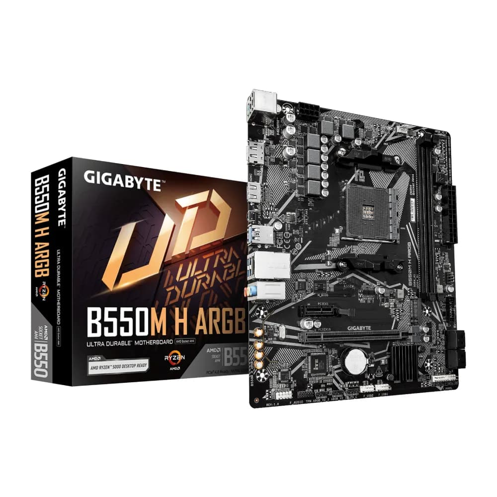 Gigabyte Motherboard B550M H ARGB DDR4 For AMD