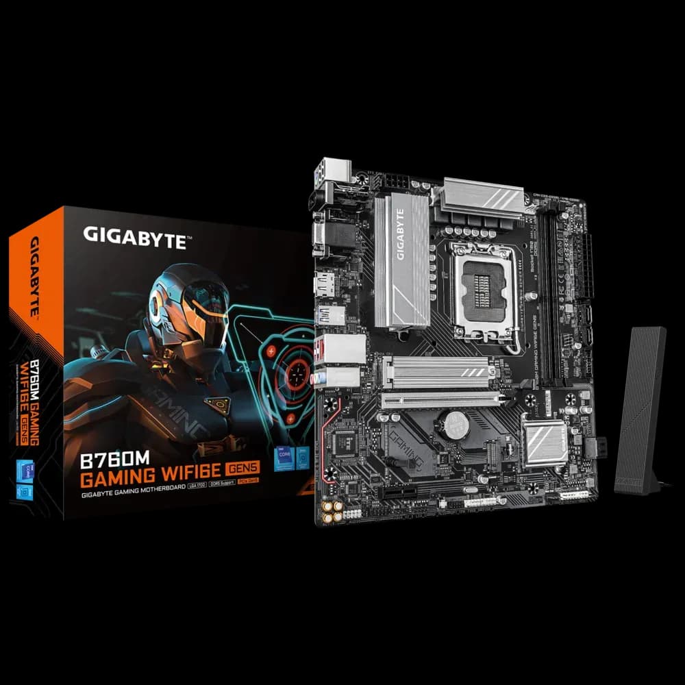 Gigabyte B760M GAMING WIFI6E GEN5 DDR5 For INTEL 14th | 13th | 12th Gen