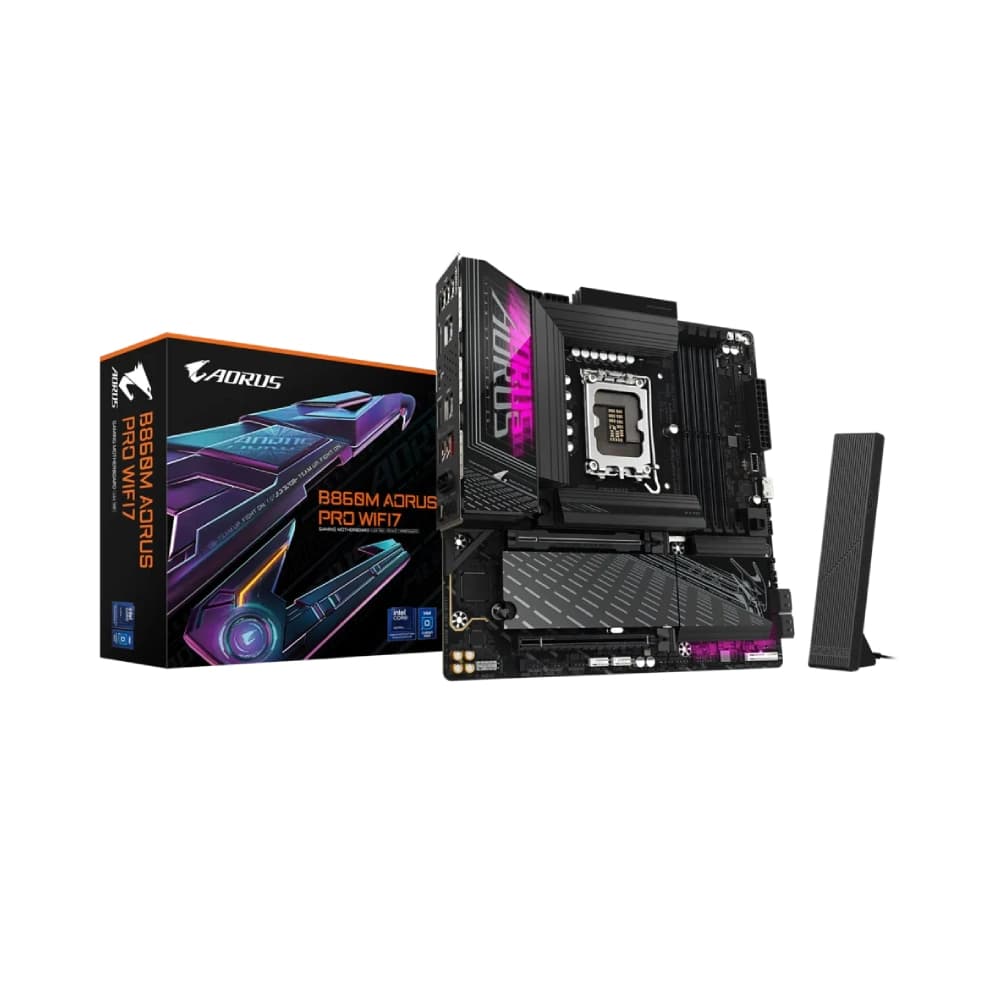 Gigabyte Motherboard B860M AORUS PRO WIFI 7 DDR5 For Intel Ultra Processors