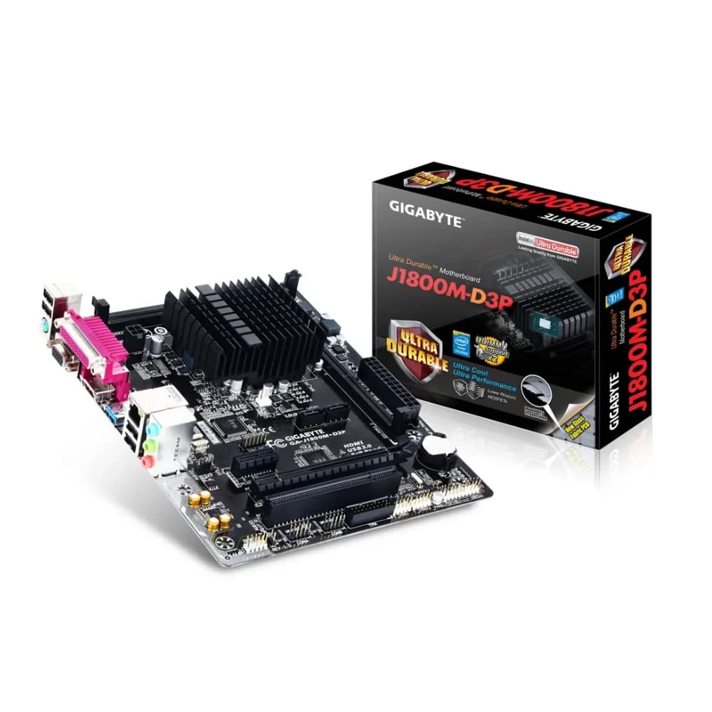 Gigabyte J1800M-D3P DDR3 Intel Dual Core CPU Motherboard Bundle