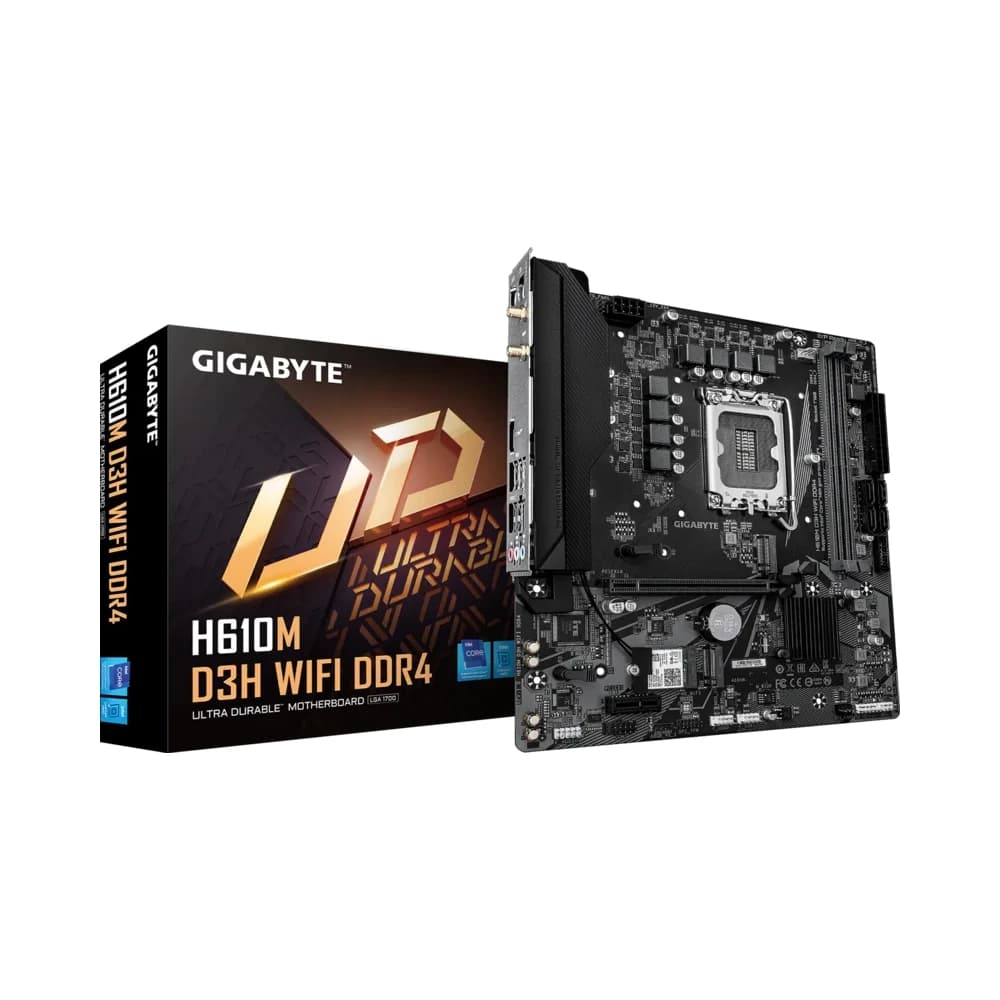Gigabyte Motherboard H610M D3H WIFI DDR4 For Intel 12th | 13th | 14th Gen