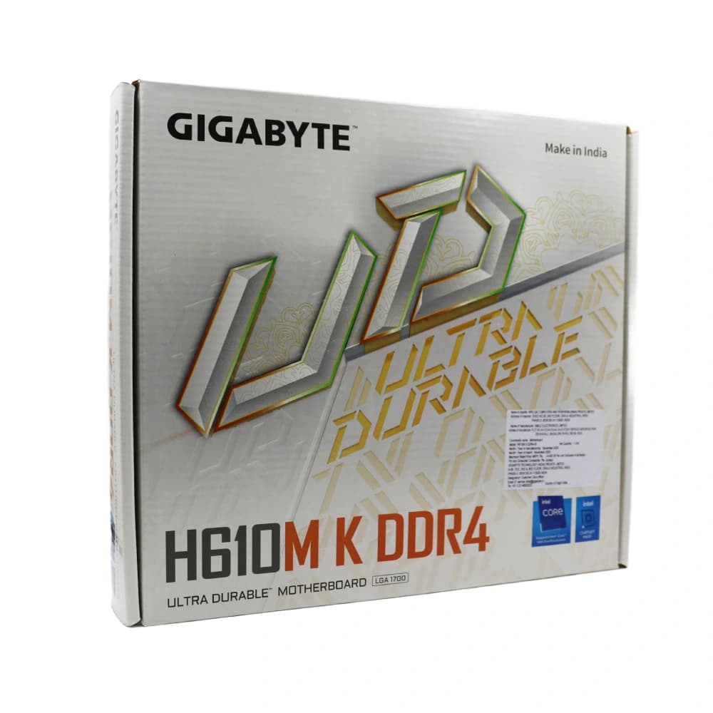 Gigabyte H610M K DDR4 Motherboard For Intel 12th | 13th | 14th Gen
