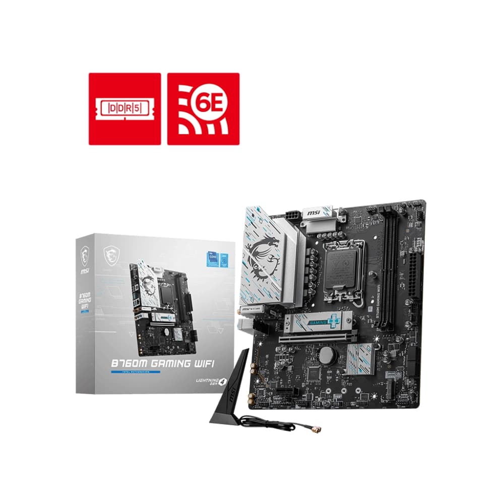 MSI B760M Gaming WIFI DDR5 Motherboard For Intel 12th | 13th | 14th Gen