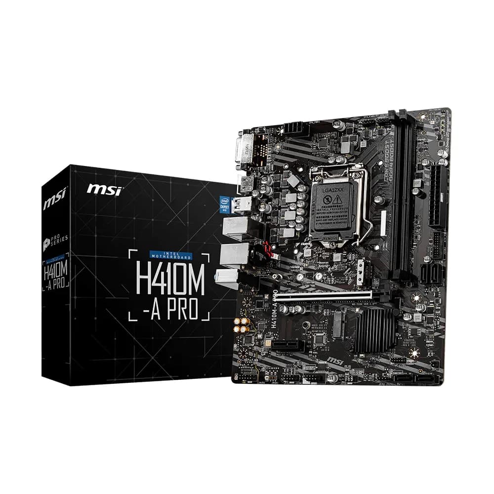 MSI Motherboard H410M-A PRO DDR4 For Intel 10th Gen