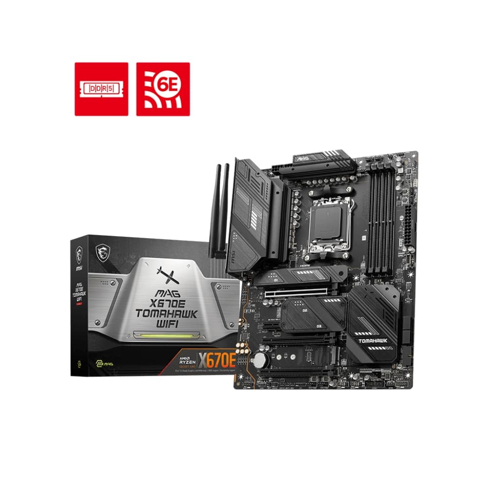 MSI Motherboard MAG X670E Tomahawk WIFI DDR5 For AMD