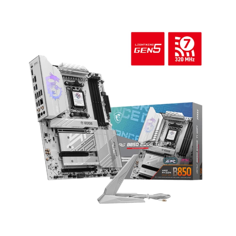 MSI Motherboard  MPG B850 Edge TI WIFI DDR5 For AMD