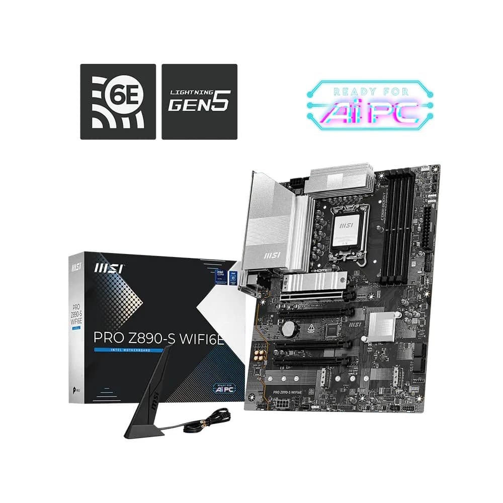 MSI Motherboard PRO Z890-S WIFI6E For Intel Ultra Processors