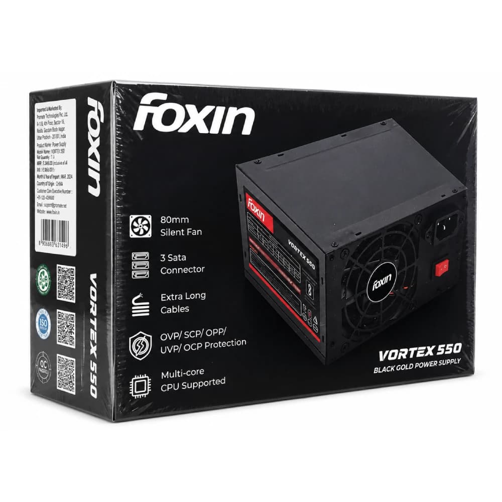 Foxin Desktop Power Supply Vortex 550