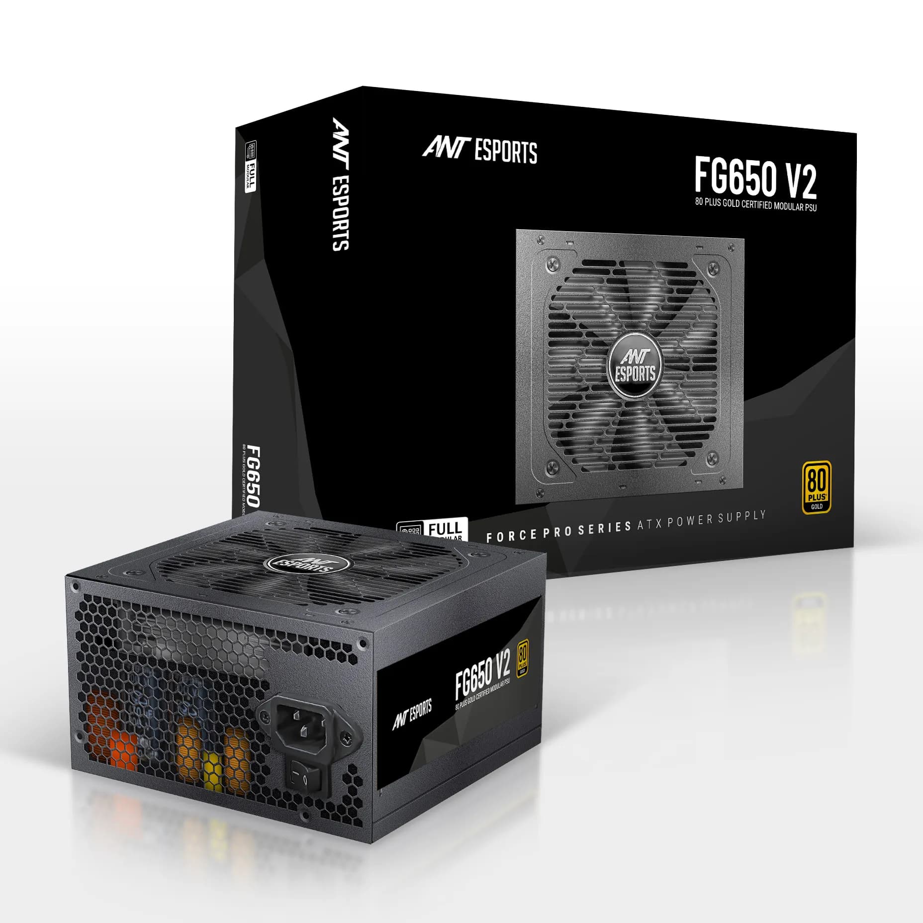 Ant Esports Desktop Power Supply 650w 80 Plus Gold Fully-Modular FG650 V2
