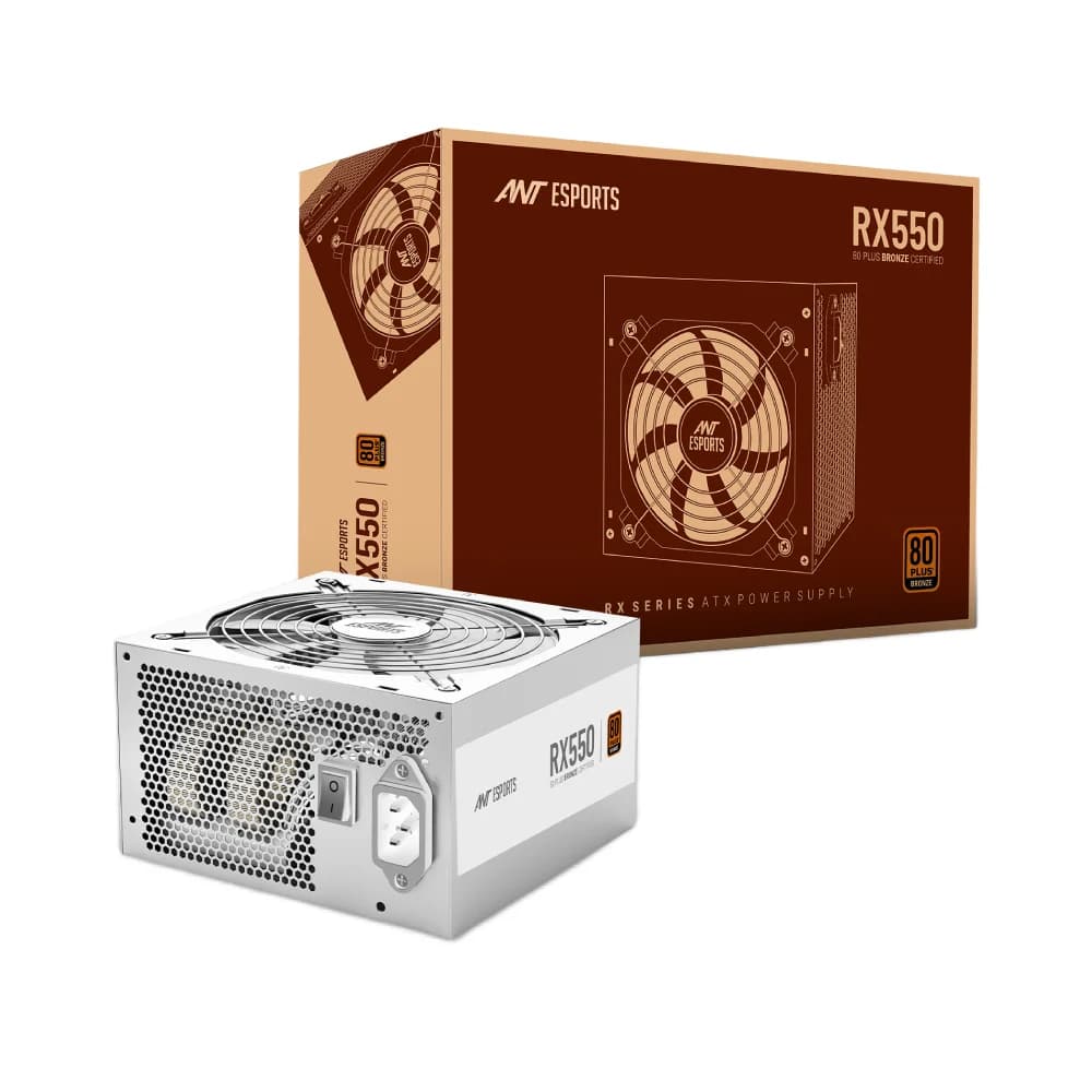 Ant Esports RX550 550w 80 Plus Bronze Gaming Power Supply White