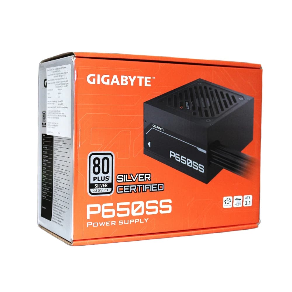 Gigabyte P650SS 650W 80 Plus Silver Desktop Power Supply