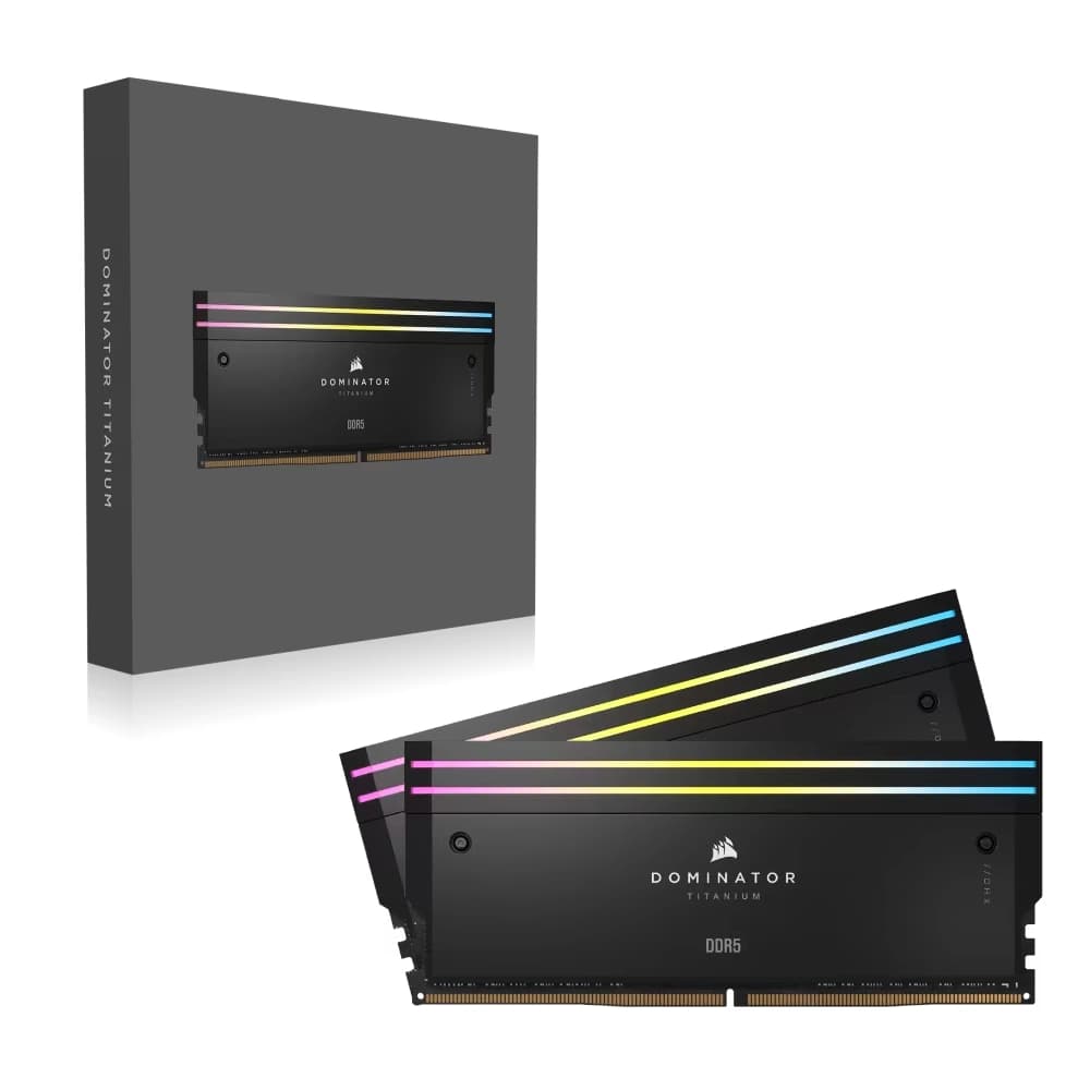 Corsair Desktop Ram 96GB (48GBx2) DDR5 6600MHz Dominator Titanium RGB