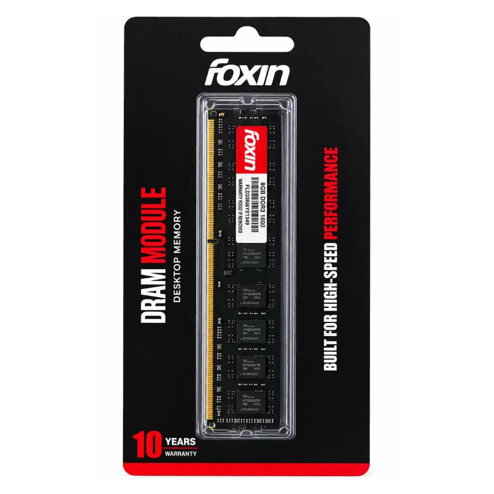 Foxin Desktop Ram 8GB DDR3 1600Mhz