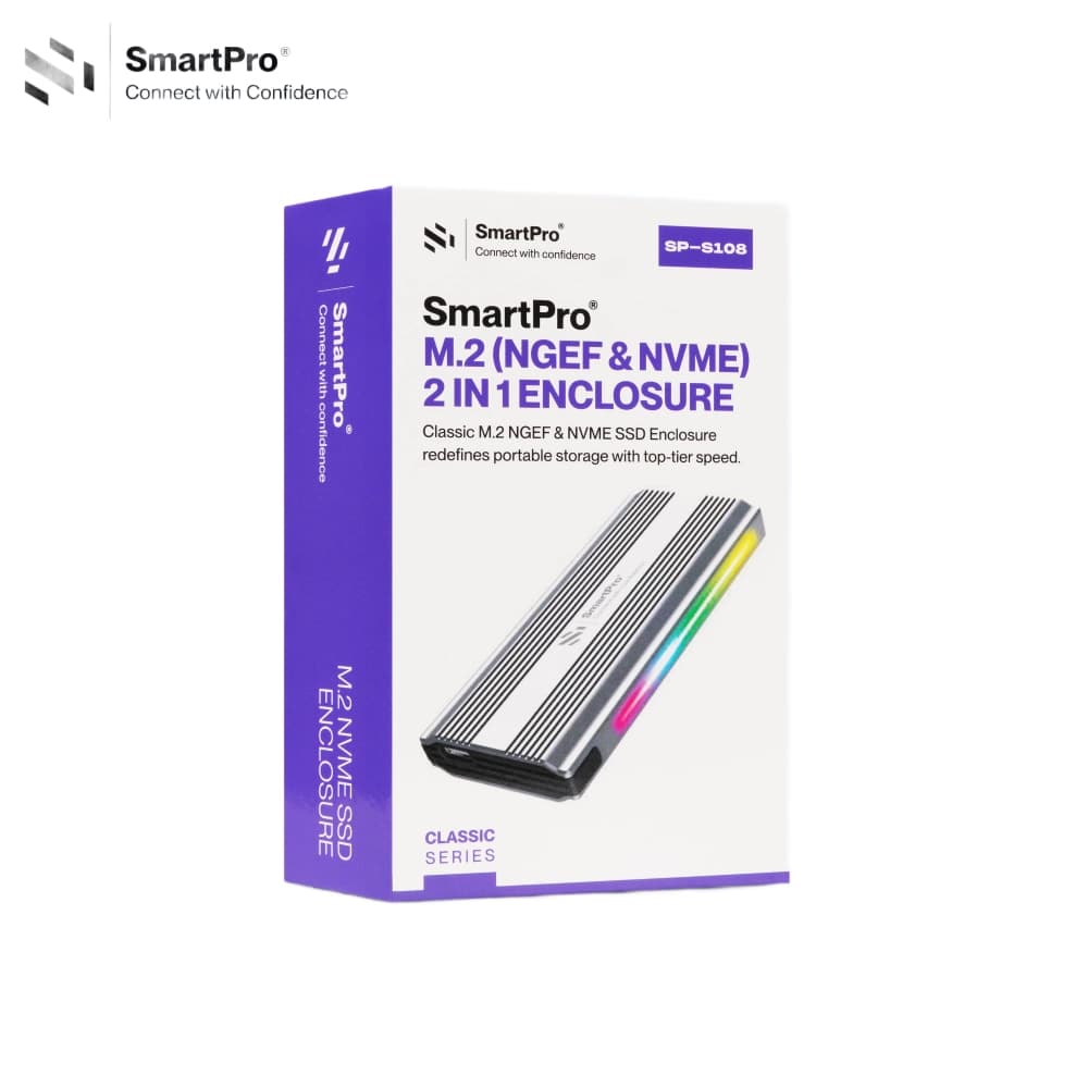 Smart-Pro SSD Casing M.2 | NVMe Type-C (2in1) SP-S108