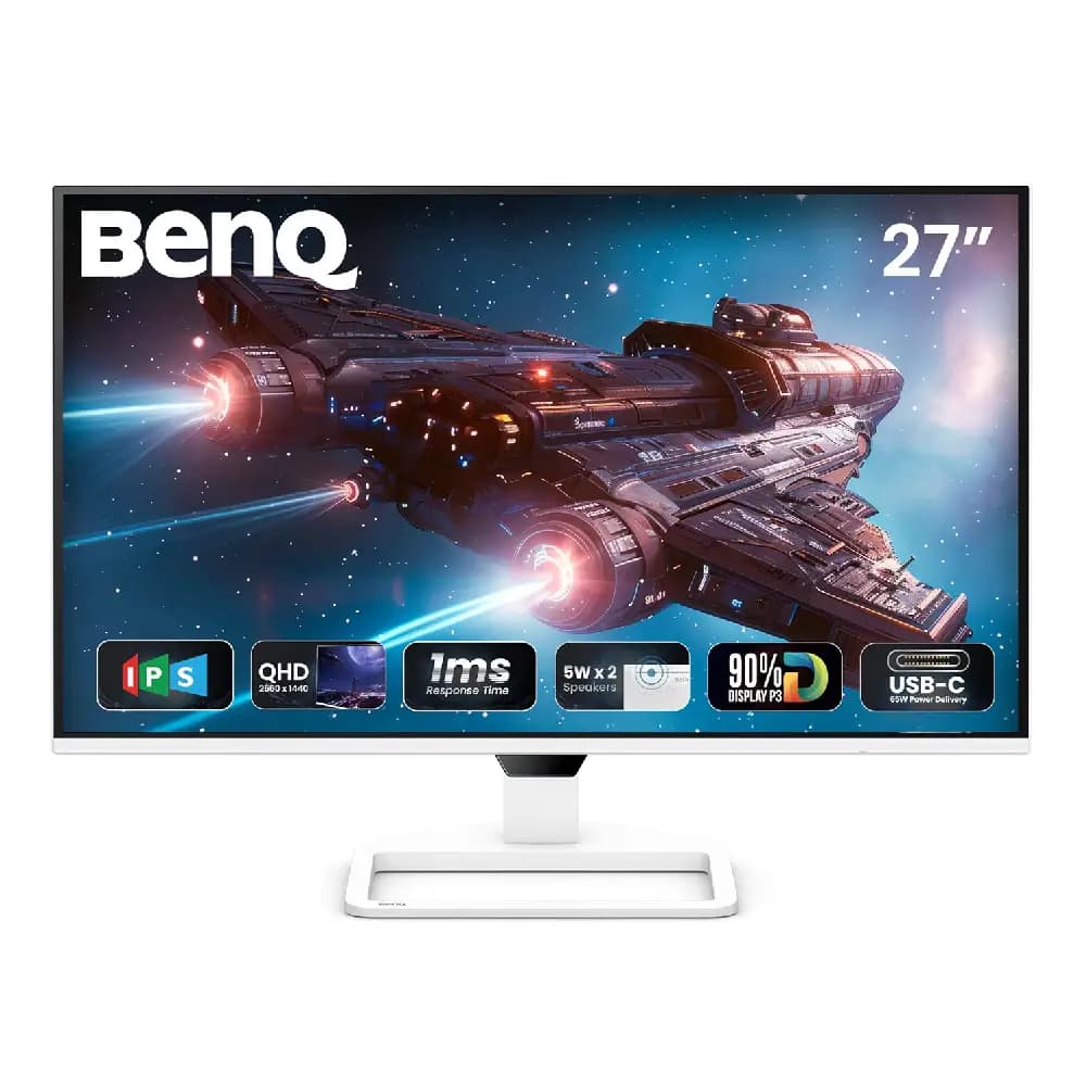 BenQ 27" LED Monitor QHD IPS Panel 2K with HDMI | USB-C | Speaker (EW270Q)