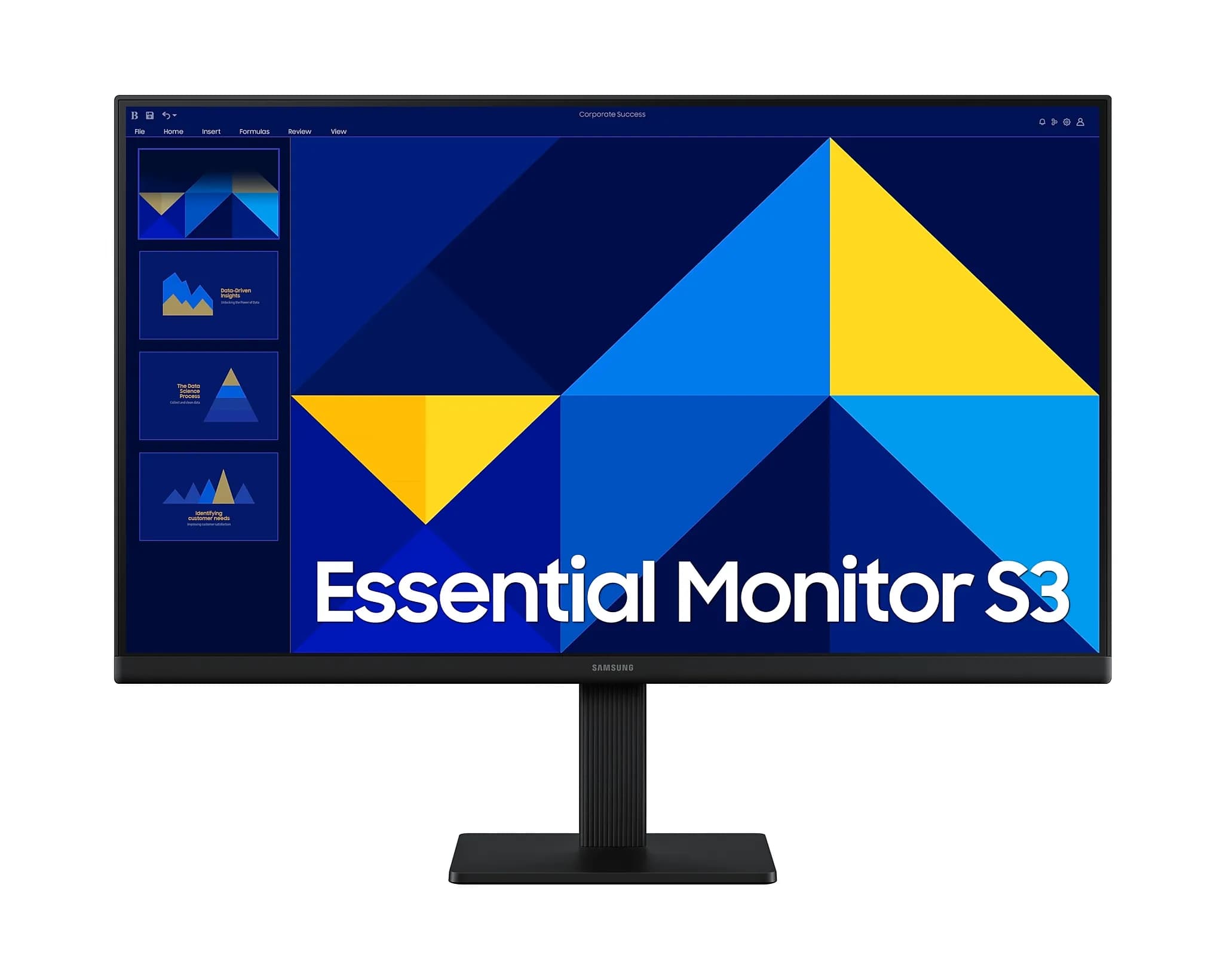 Samsung LED Monitor 27" FHD IPS 100Hz with HDMI | VGA (27D300)