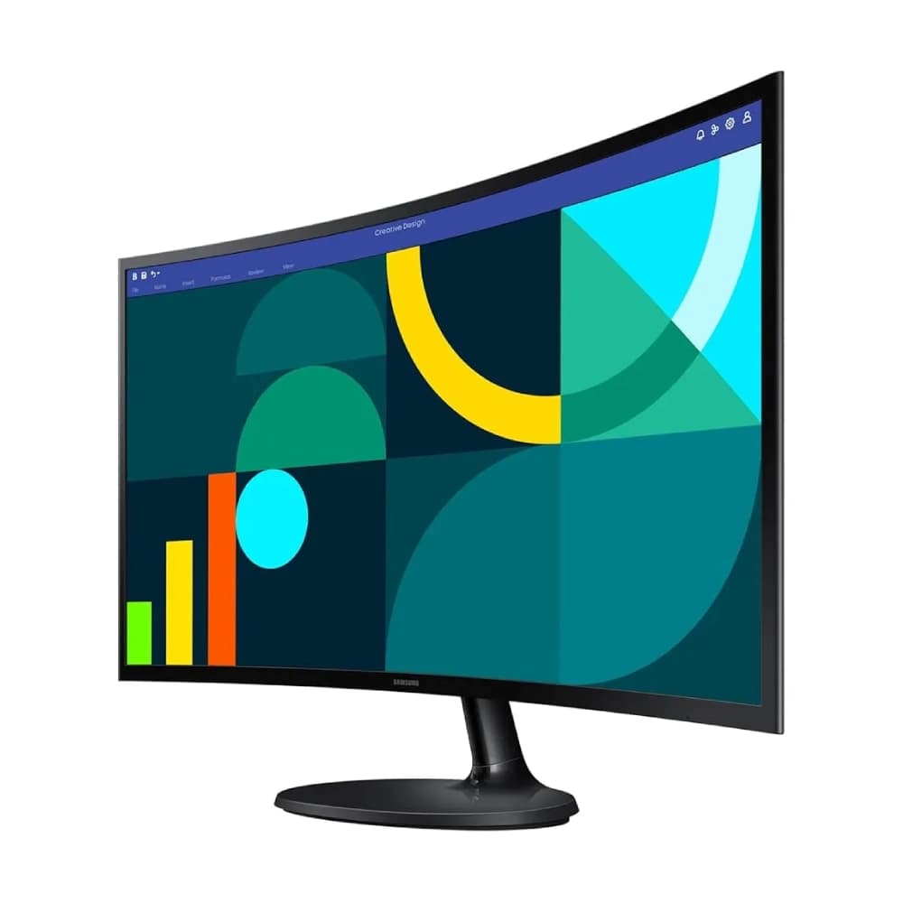 Samsung LED Monitor 24" Curved With HDMI | VGA (24D368)