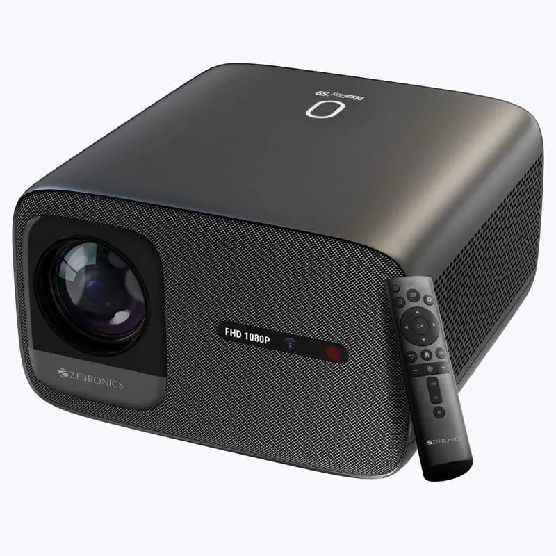 Zebronics Projector FHD Support 20000 Lumens HDMI | USB | WiFi (PixaPlay 59)
