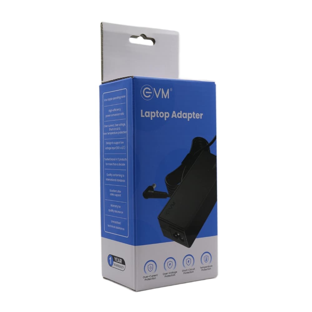 EVM Laptop Adapter Compatible For Toshiba 65w | 19v/3.42a | 5.5mm x 2.5mm