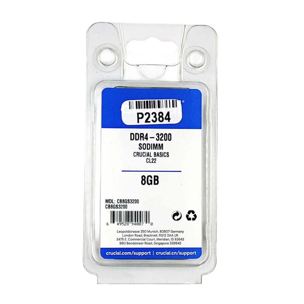 Crucial Laptop Ram 8GB DDR4 3200MHz