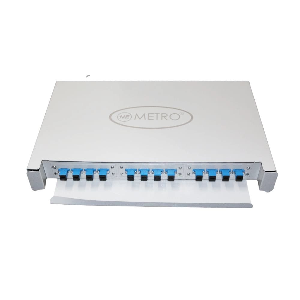 Metro Patch Panel Unit LIU Fully Loaded Rack Mounted SC/PC (12F)