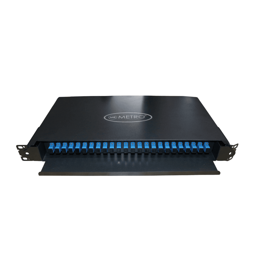 Metro Fiber Patch Panel Unit LIU Fully Loaded Rack Mounted SC/PC (24F)