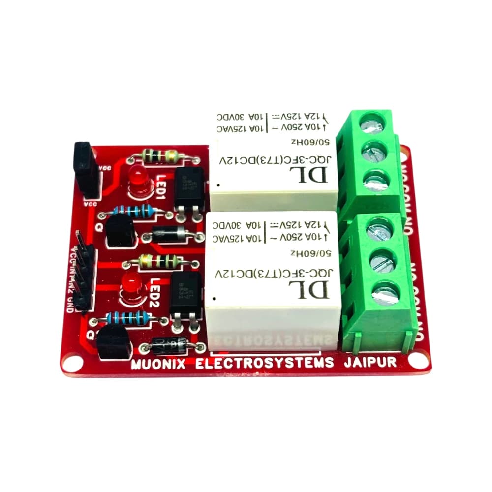 Muonix Relay Module 2ch 12v 10a (RLL00002)