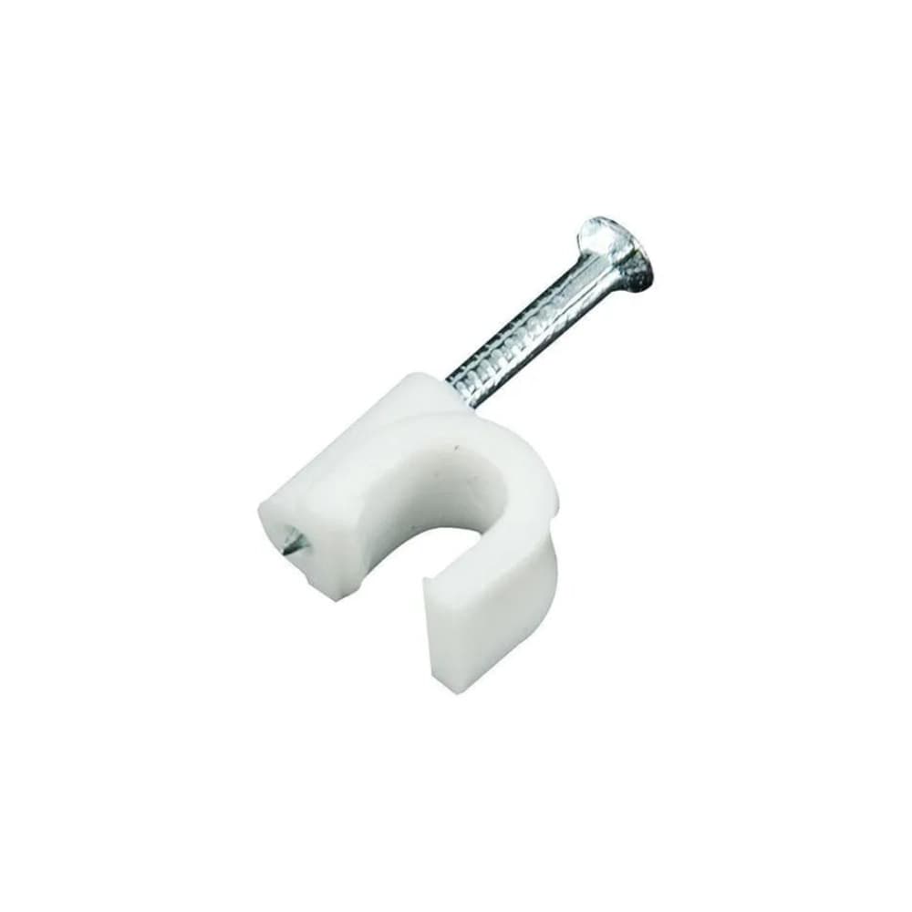 Cable Clips 4mm 100 Pcs With Metal Nails