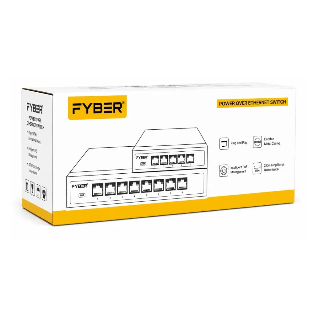 Fyber Poe Switch 8 Port (8 GE  + 2 GE Port) FYA-82FG