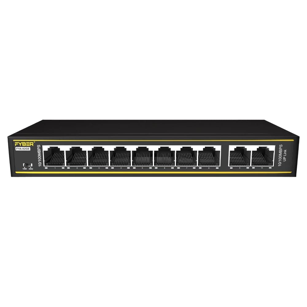 Fyber Poe Switch 8 Port (8 FE  + 2 GE Port) FYK-82GE