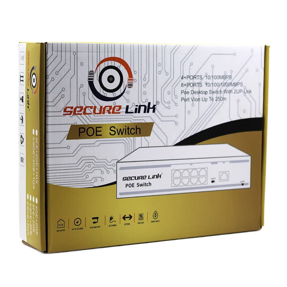 Securelink Poe Switch 4 Port (4 GE + 2 GE + 1 SFP Port) DS0403A-G1