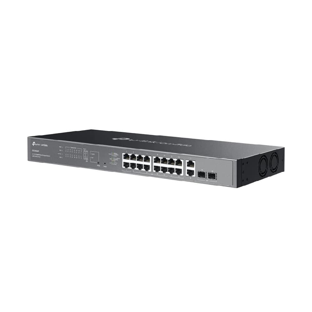 TP-Link Omada 20 Port PoE+ Gigabit Easy Managed Switch (16 GE + 2 GE + 2 GE SFP Uplinks) ES220GMP