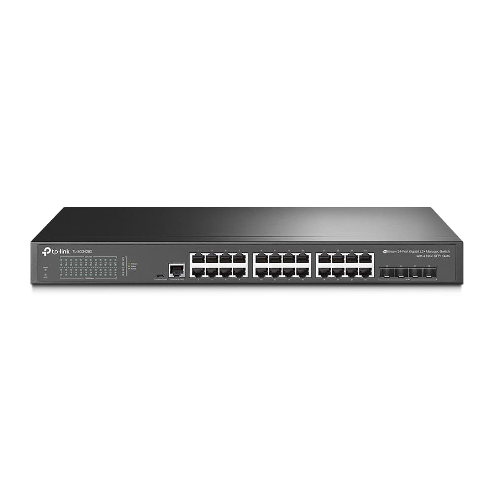 TP-Link Desktop LAN Switch 24 Port L2+ Managed Switch (24 GE + 4 10GE SFP Port) SG3428X