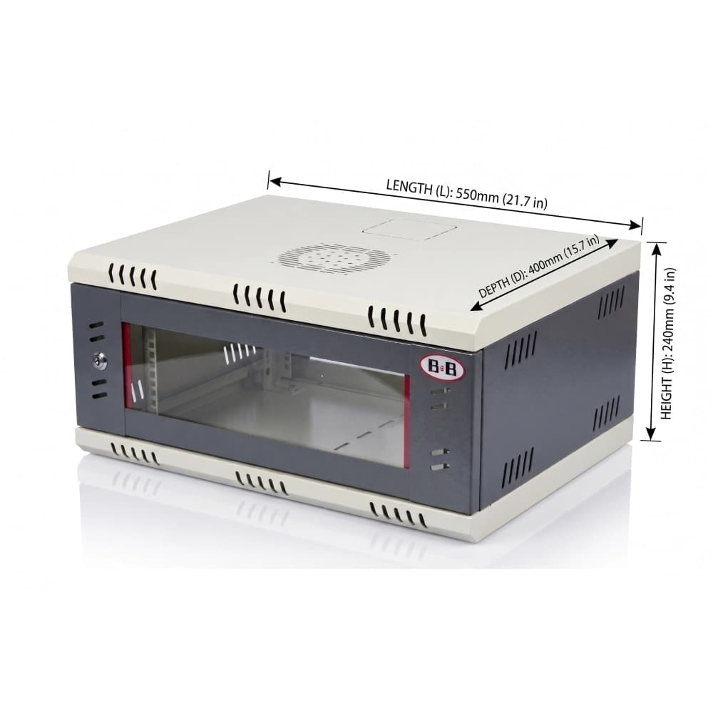 B And B Networking Rack 4U 550×400×240mm (L×D×H)